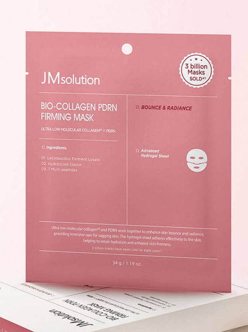 Jmsolution Тающая гидрогелевая маска для лица с коллагеном и PDRN / Bio-Collagen Pdrn Firming Mask, 34 г