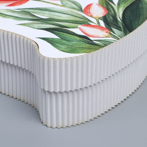 Коробка подарочная, кондитерская упаковка Тюльпаны, 20?15?5 см