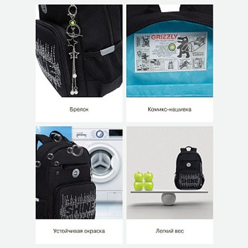 RG-464-3f Рюкзак школьный - Grizzly фото 31