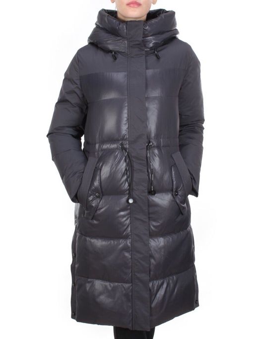 8986 DARK GRAY Пальто зимнее женское CORUSKY (200 гр. холлофайбера) - Fashion фото 2