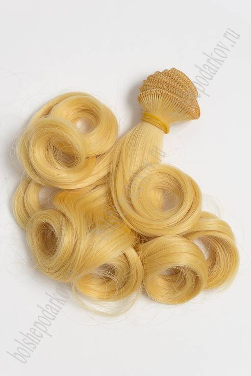 Фурнитура "Трессы для кукол Premium" 18 см; 25 гр (SF-2855) кудри №031