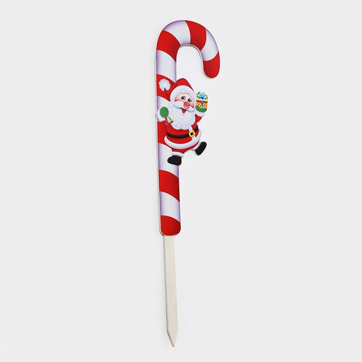 Новогодний топпер декоративный трость Дедушка мороз с подарком, 16,7х67,5 см - Simaland фото 9