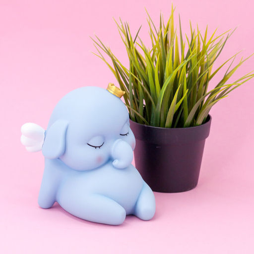 Копилка "King elephant", blue (14 см), пластик