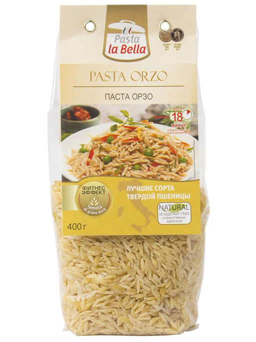 Pasta la Bella Макароны Орзо 400гр.