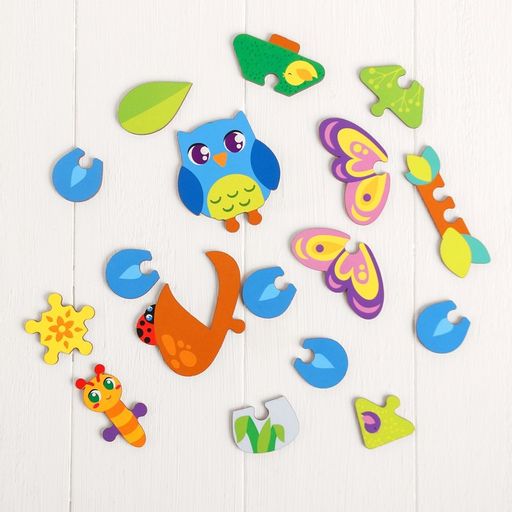 Головоломка пазл из крупных деталей Лесные животные - Лесная мастерская фото 8