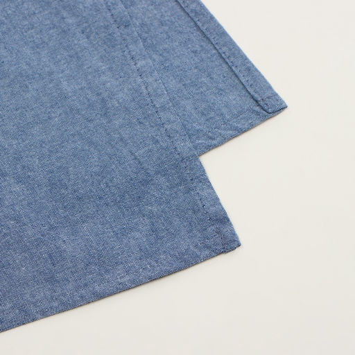 Простыня евро SL Home Деним, 245280 см, синяя, жатый хлопок - Sima-land home фото 6