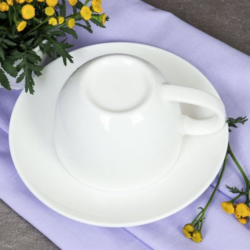 Чайный набор 2 предмета 250 мл Классика / GA5 /уп 48/ костяной фарфор - Галеонтрейд фото 4