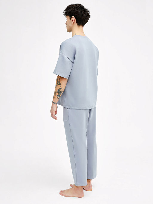 Комплект мужской домашний (футболка, брюки) в сером цвете - Mark formelle фото 2