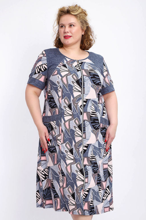 Халат 004 домашний на молнии