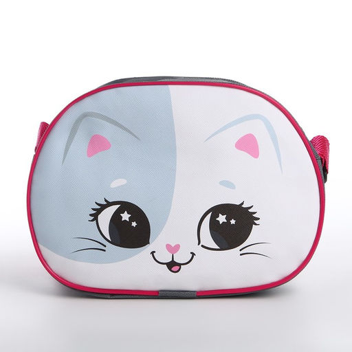 Сумка через плечо Котик улыбака 22*16 см - NAZAMOK KIDS фото 2