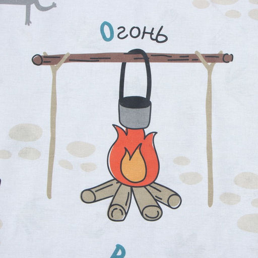 Постельное бельё Этель 1,5 сп Hello, adventure, 143х215 см, 150х214 см, 50х70 см -1 шт, 100% хл, бязь  фото 3