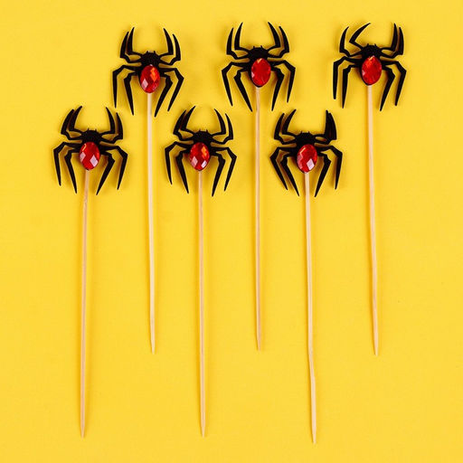 Топпер для торта «Паук», набор 6 шт., на Хэллоуин, МИКС