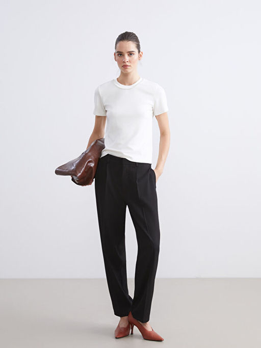 Bisiklet Yaka Ta?l? Bluz