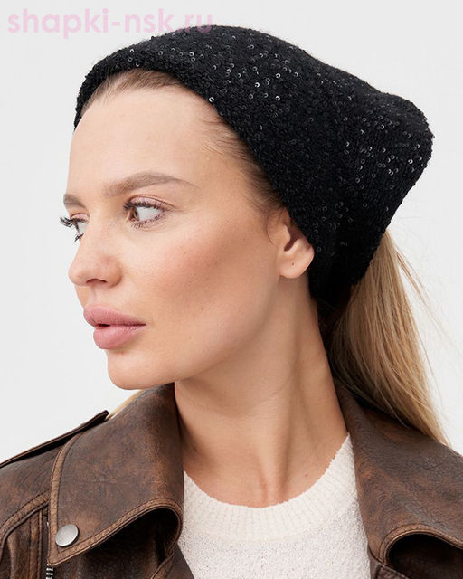 Лили альпака пайетки Косынка (56-58)