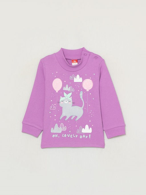 CRB wear/CWNG 62805-44-281 Водолазка для девочки, сиреневый/Ex.Cherubino  фото 5