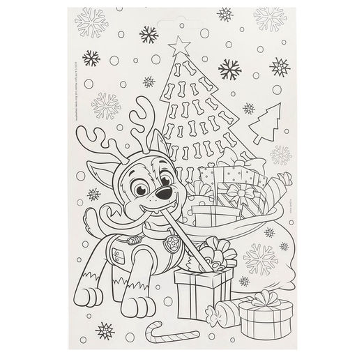 Аппликация фольгой на новый год «Щенячий патруль», набор для творчества