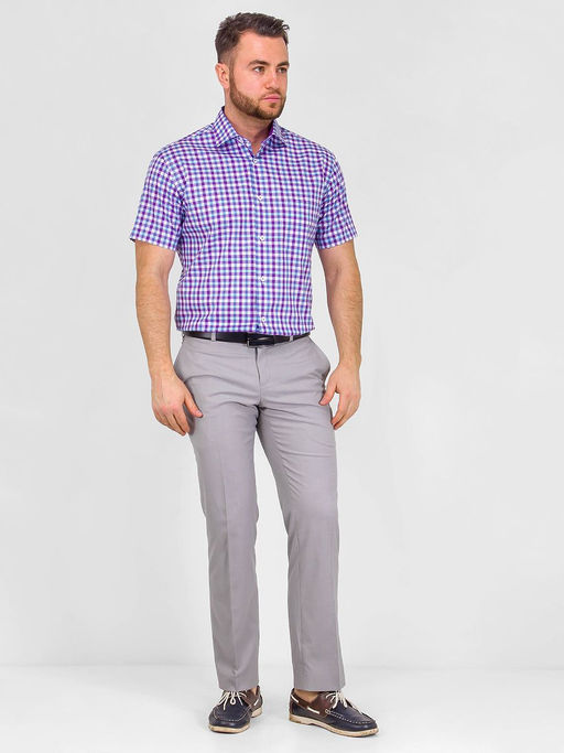 Сорочка мужская короткий рукав GREG 725/101/5473/Z/1  фото 5