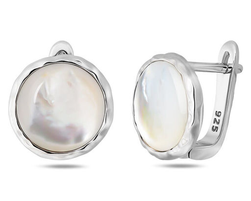 Серьги, перламутр, BY-6002