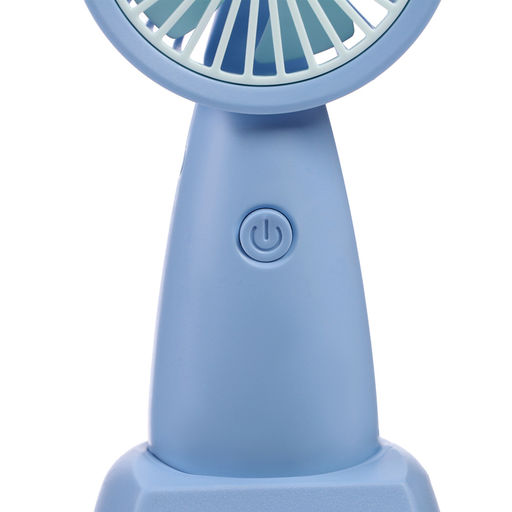 Подарочный набор вентилятор и зонт, голубой
