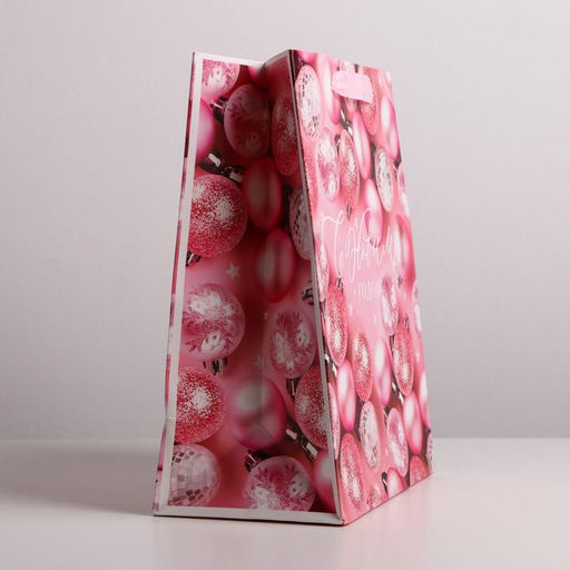 Пакет ламинированный вертикальный Розовые шарики, ML 23 27 11,5 см - Дарите счастье фото 3