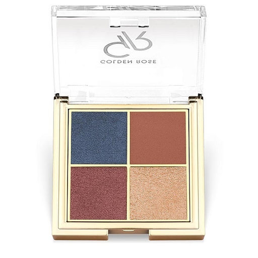 Golden Rose Тени для век QUATTRO EYESHADOW PALETTE 03 BLUE CHARM