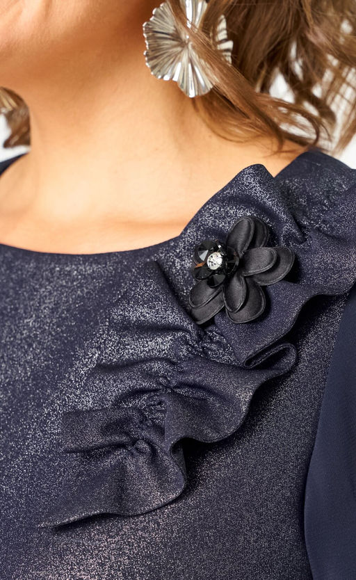 Платье EVA GRANT 7310D синий баклажан