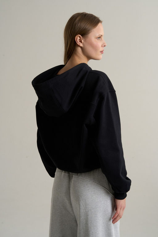 Толстовка на молнии Черный ANTA SKATE Knit Track Top  фото 5