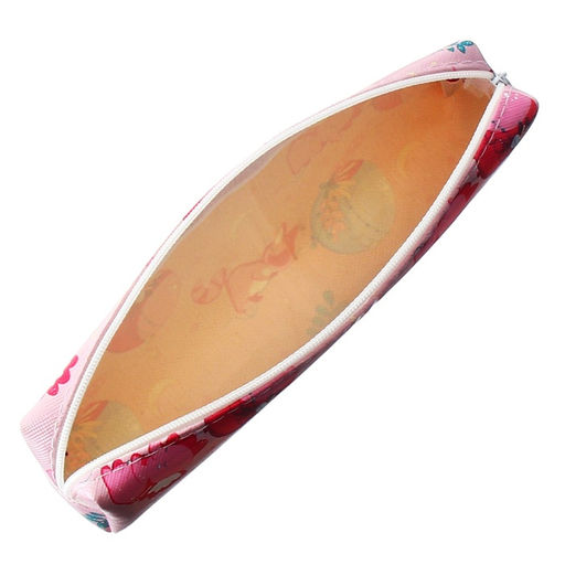 Пенал школьный на молнии Calligrata «Мишки», с принтом, розовый