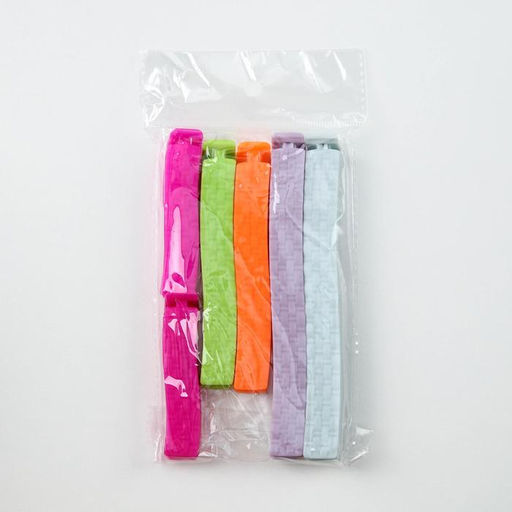 Зажимы для пакетов Доляна, 14/11/7 см, 6 шт, цвет МИКС фото 4