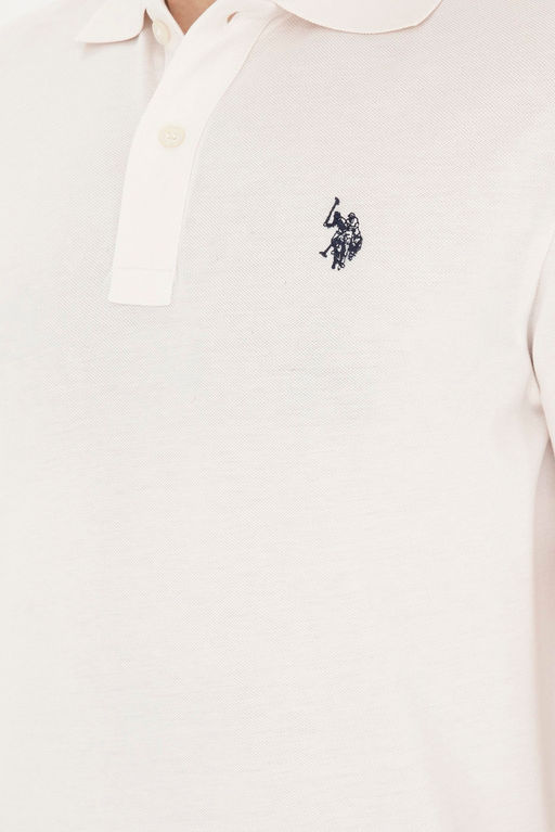 Мужская базовая футболка цвета экрю Неожиданная скидка в корзине - U.s. polo assn фото 7