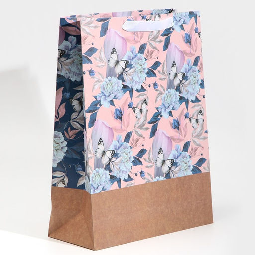 Пакет подарочный крафтовый, упаковка, Живи мечтой, L 31?40?11.5 см