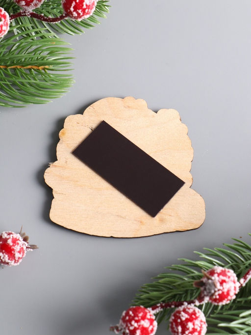 Цена за 4 шт. Магнит на холодильник Лошадка. С Новым годом, 7.5?6.5 см - Хорошие сувениры фото 4