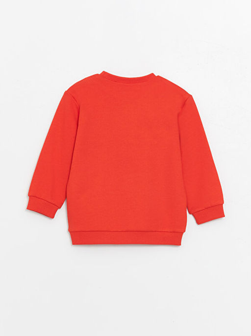 Bisiklet Yaka Spiderman Bask?l? Erkek Bebek Sweatshirt ve E?ofman Alt 2li Tak?m - Waikiki фото 3