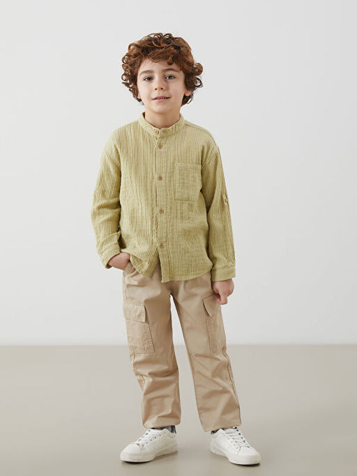 Beli Lastikli Erkek ?ocuk Kargo Pantolon