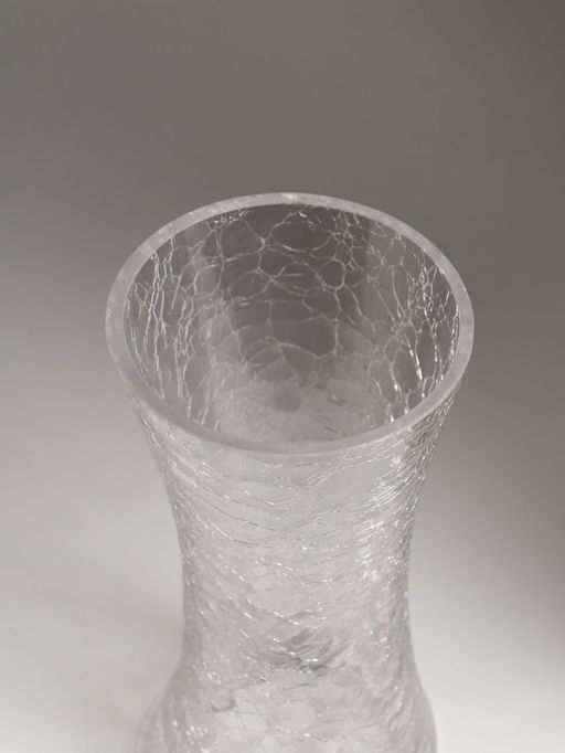 Ваза стекло настольная "Паутинка" талия, 20х10 см, прозрачный