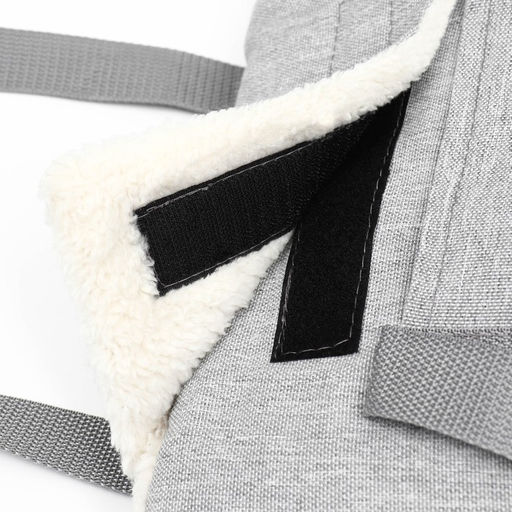 Сумка-переноска утеплённая WARM №1, с карманом, 35 х 16 х 25 см, серая - Пижон фото 6