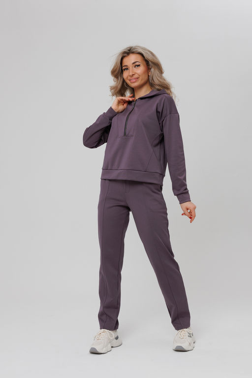 Костюм спортивный без начеса на молнии 43065