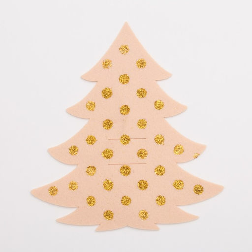 Конверт для столовых предметов Ёлка с золотом 23х35 см, 100% п/э, фетр - Доляна фото 2