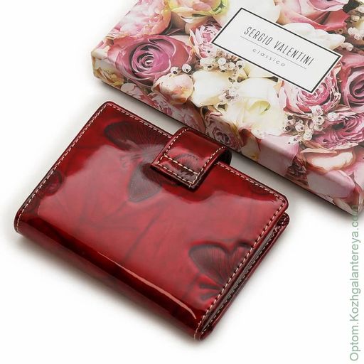 Женская кожаная визитница Sergio Valentini СВ 8133-010  фото 8