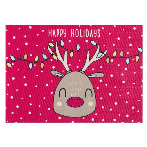 Новогодняя салфетка на стол Happy Holidays ПВХ, 40х29 см - Доляна фото 2