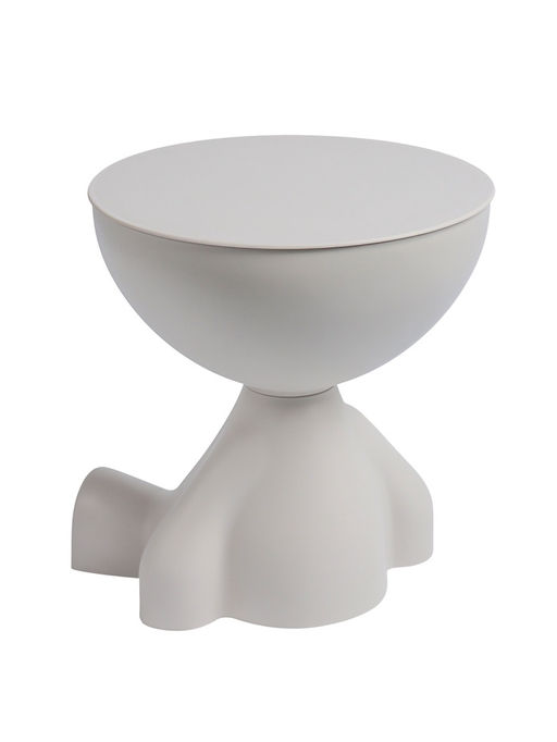 Столик журнальный, 370×370×410 мм, цвет белый