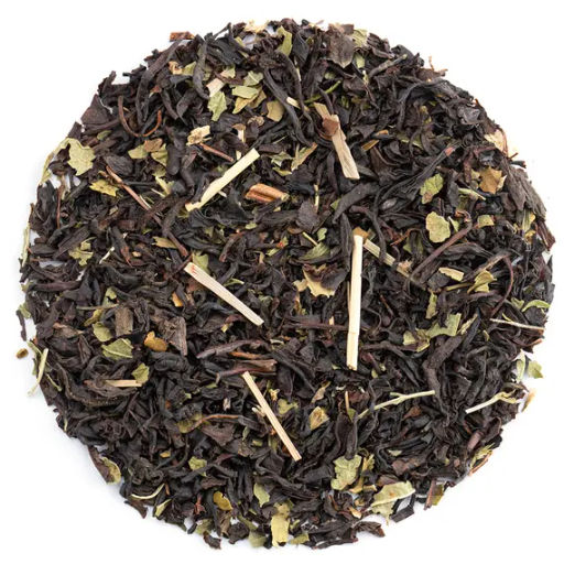 Черный с мелиссой и мятой