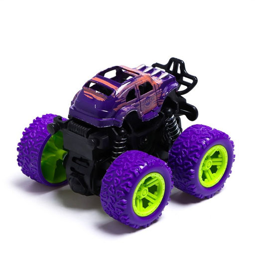 Джип инерционный Monster truck, цвет сиреневый - Автоград фото 3