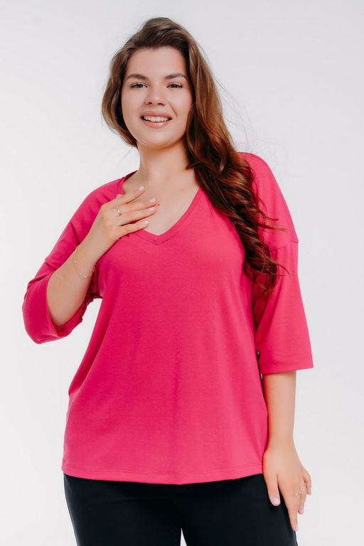 Футболка женская из вискозы Марина малина