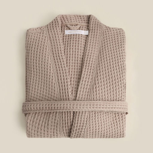 Халат вафельный мужской SL HOME: Boho «Саббиа», размер M, хлопок 100%, коричневый