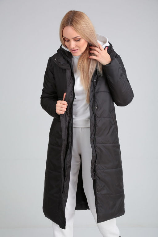 Пальто Modema 1026/1 черный  фото 2