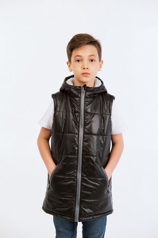 Жилет для мальчика "Хэппи" черный