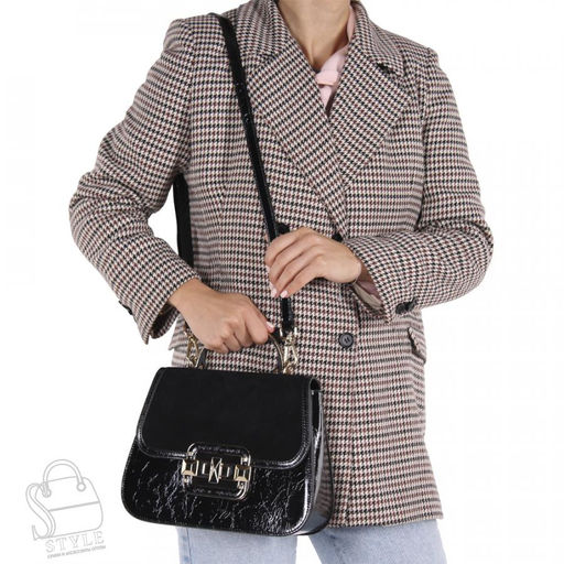 Сумка женская кожаная 6046-3QAA black Polina&Eiterou в Новосибирске  фото 2
