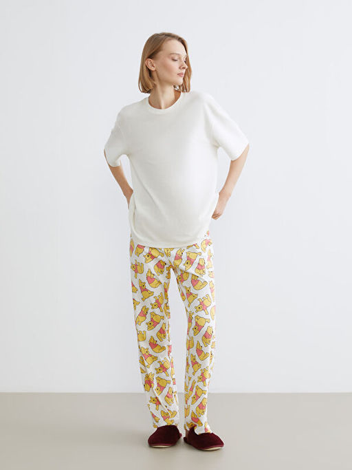 Winnie the Pooh Desenli Kad?n Pijama Alt