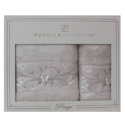 Набор полотенец Pupilla EVA хлопок (2 шт) (50*90,70*140) Penye кофейный